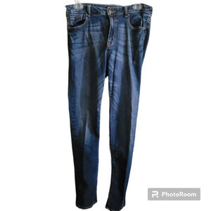 Miss Me Jeans Women Size 30 Embroidered M 5 Pocket 10 inch Rise‎ Good Condition